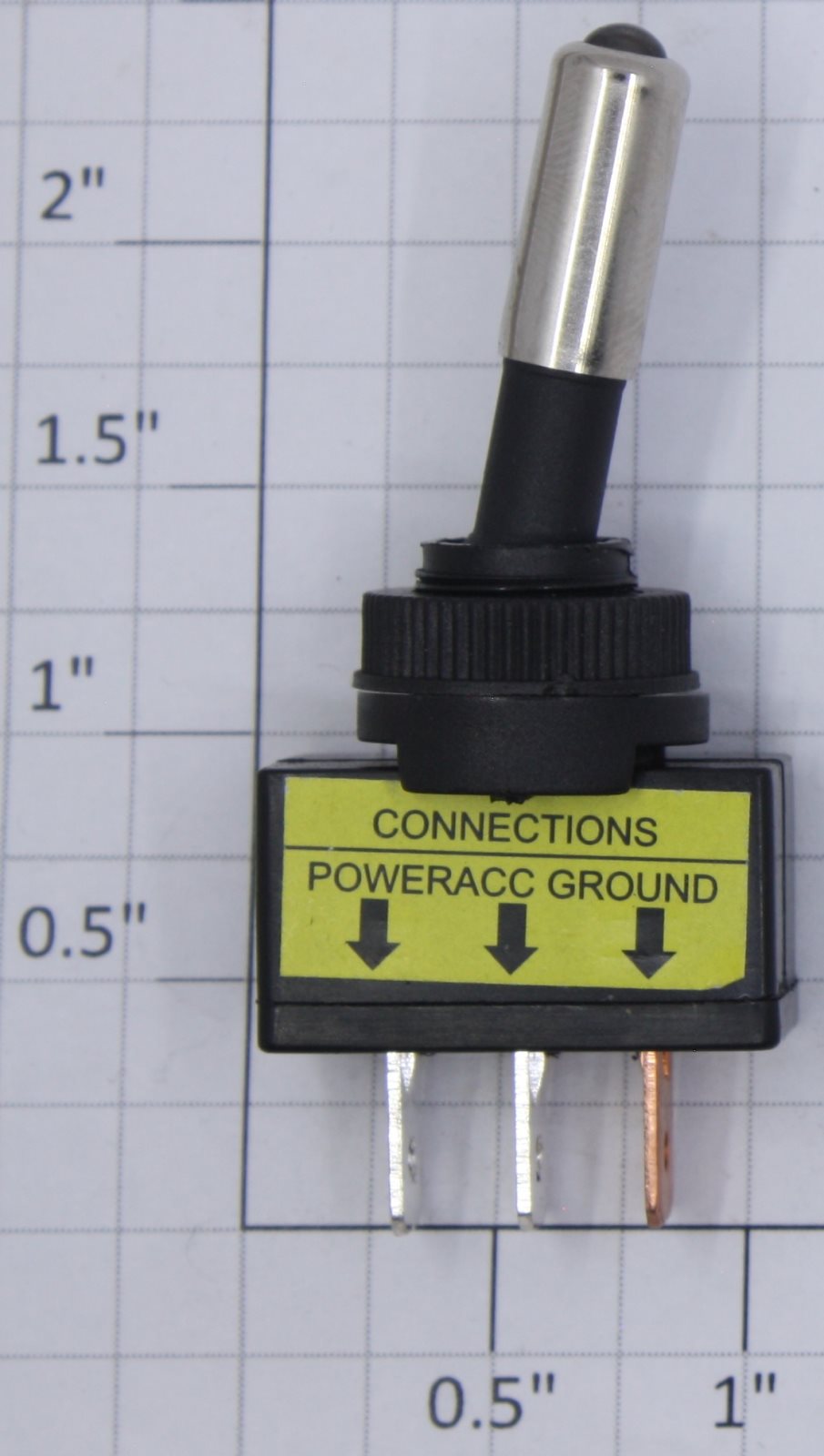 Acme 0103-05 SPST Illuminated Clear Lever Panel Toggle Switch 20A @ 12VDC