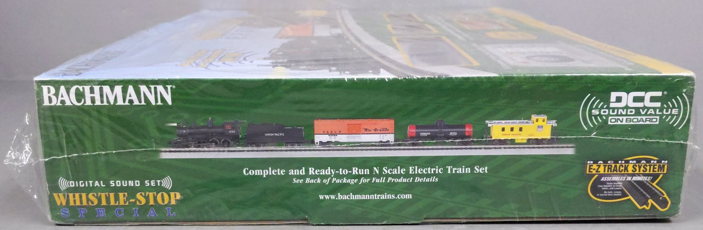 Bachmann 24133 N Scale Whistle-Stop Special Steam Starter Freight Train Set MT/Box