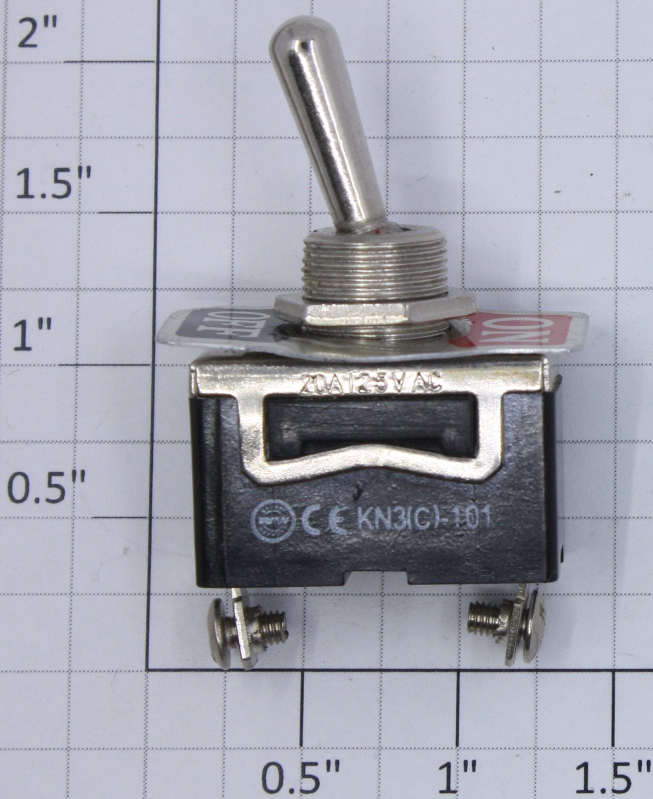 Acme KN3(C)-101 SPST On/Off Heavy Duty Toggle Switch 20A @ 125VAC Packaged