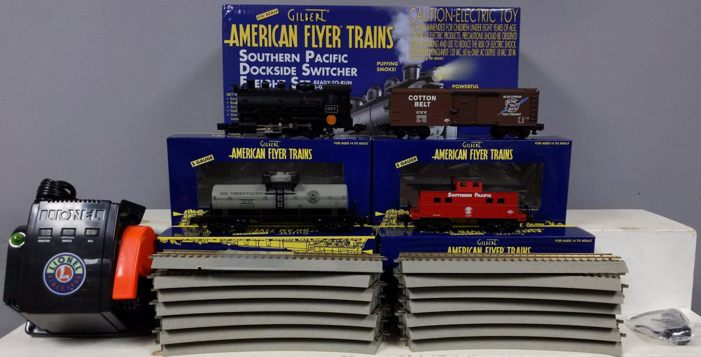 American Flyer 6-49634 S Gauge Southern Pacific Docksider Steam Train Set