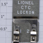 Lionel 2900-1 O Gauge Gray Fiber Board Track Lockon