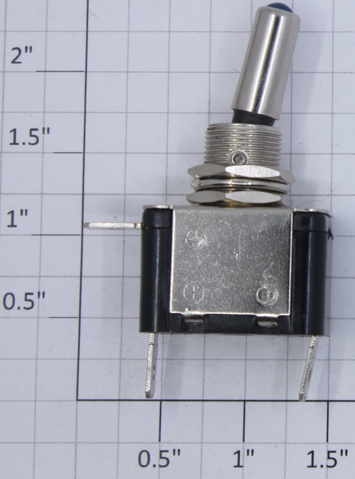 Acme 0103-09 SPST Illuminated Blue Lever Panel Toggle Switch 20A @ 12VDC