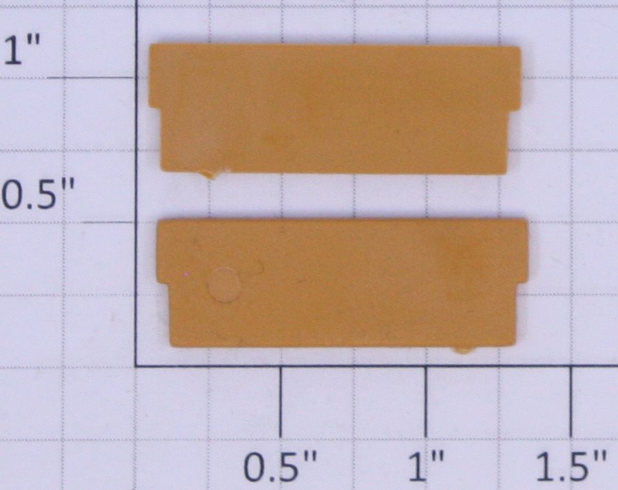 American Flyer CA0051F Yellow Plastic Cannon Car End (Set of 2)