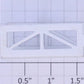 American Flyer 48505-20 White Metal Flat Car Bulkhead