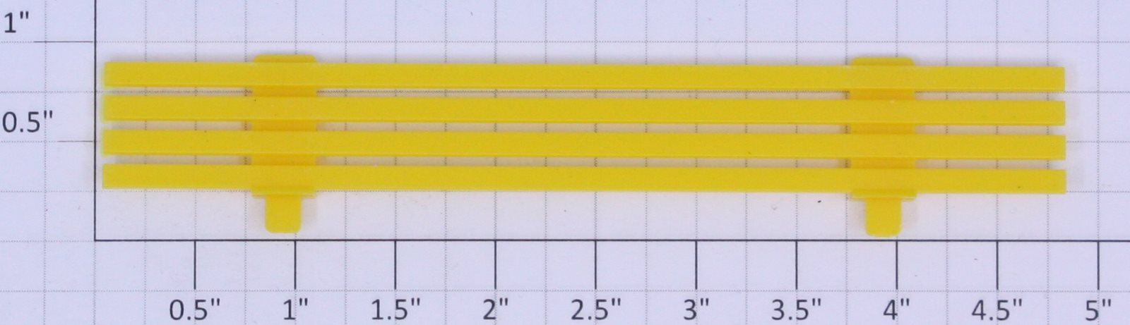 American Flyer PA11198A S Scale Yellow Side Fence Rail