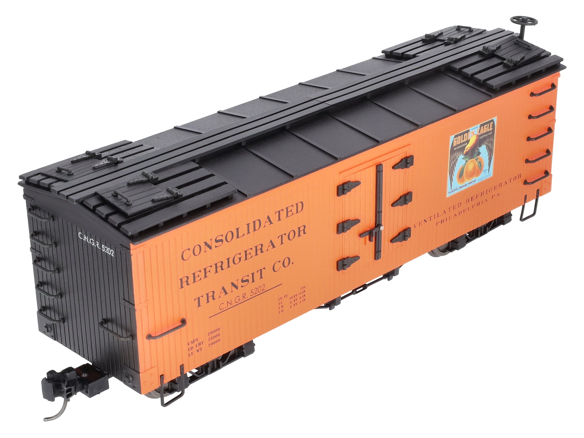 Bachmann 93203 G Golden Eagle Oranges Wood Reefer