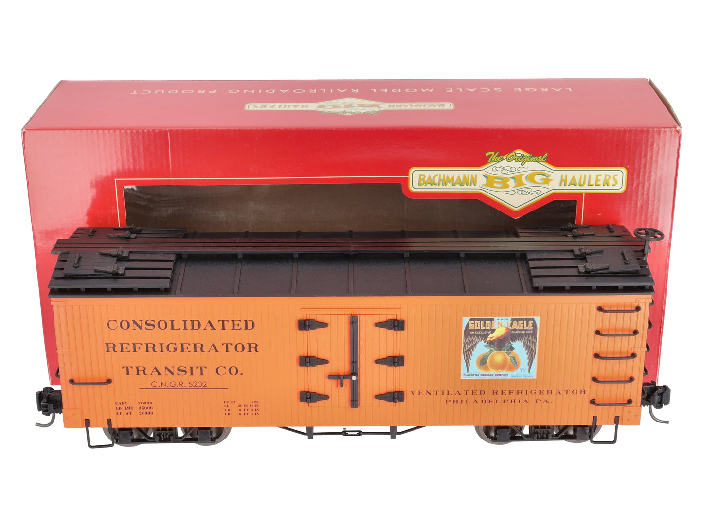 Bachmann 93203 G Golden Eagle Oranges Wood Reefer