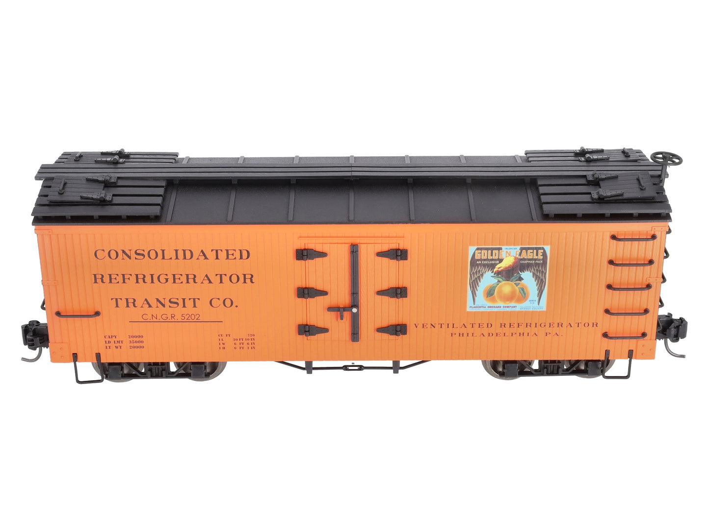 Bachmann 93203 G Golden Eagle Oranges Wood Reefer