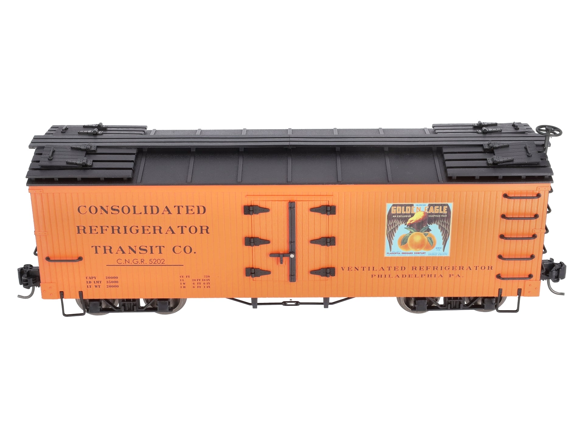 Bachmann 93203 G Golden Eagle Oranges Wood Reefer
