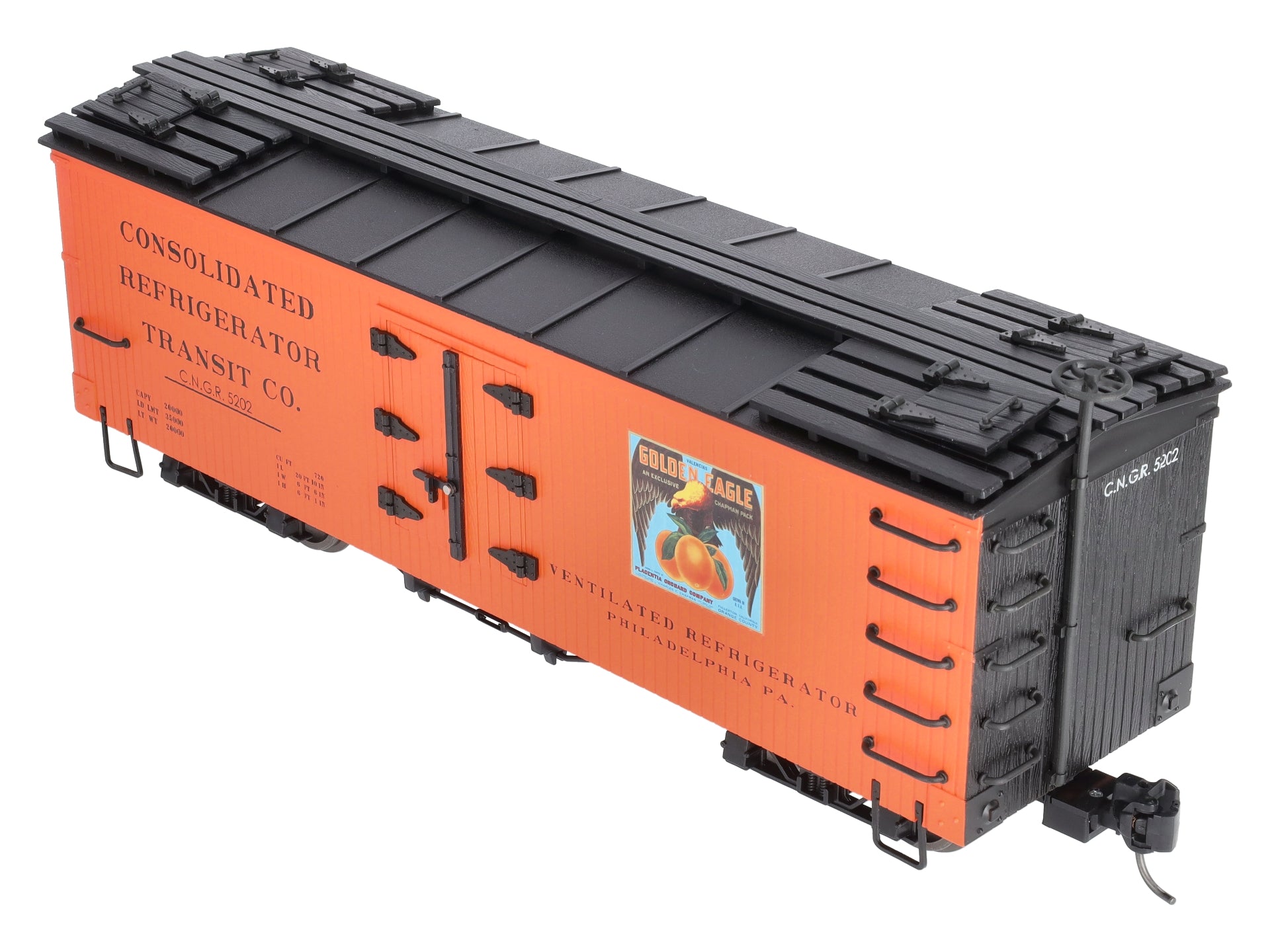 Bachmann 93203 G Golden Eagle Oranges Wood Reefer