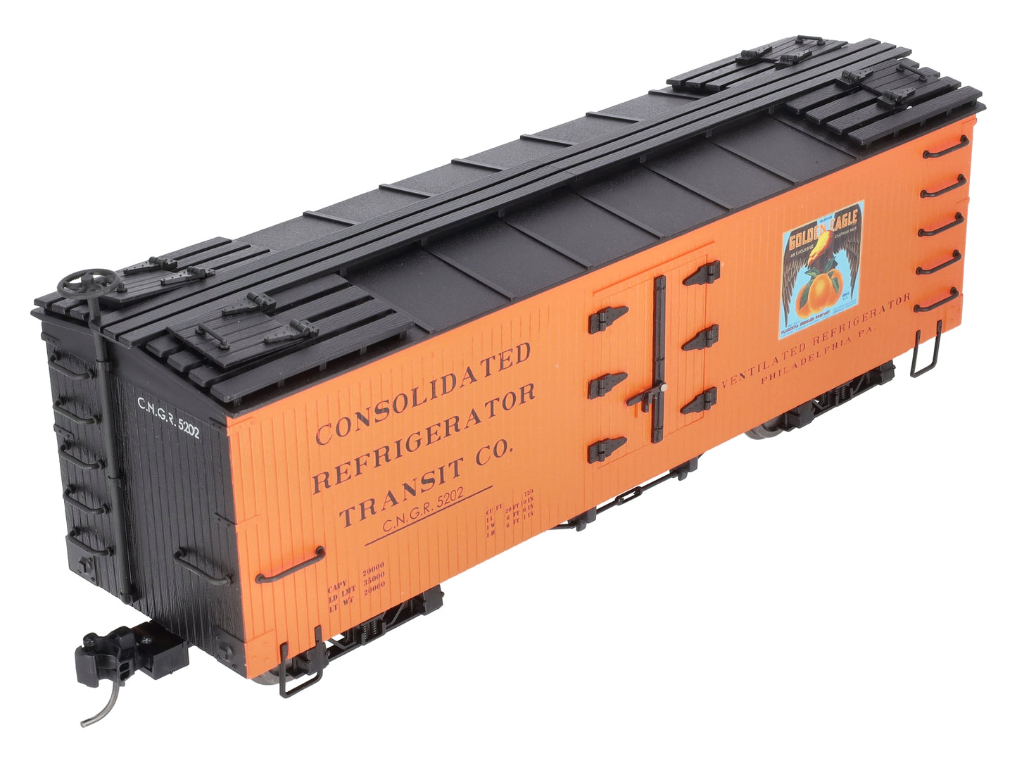 Bachmann 93203 G Golden Eagle Oranges Wood Reefer