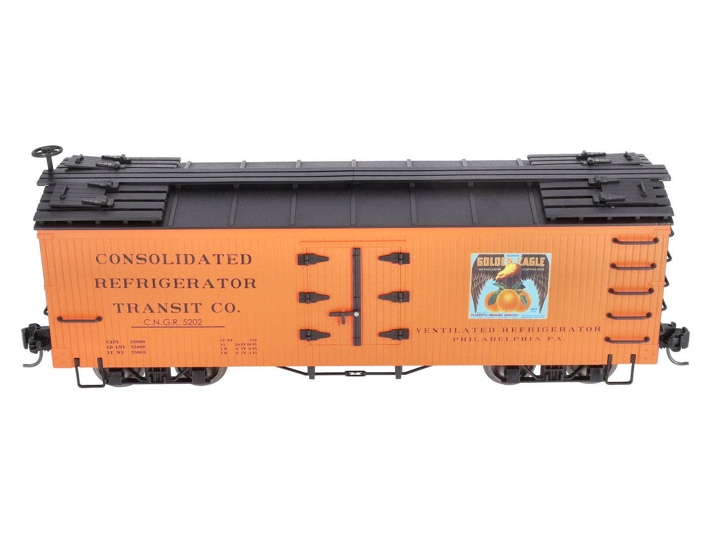Bachmann 93203 G Golden Eagle Oranges Wood Reefer