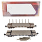 Piko 38778 G Denver & Rio Grande Western Flatcar with Stakes (Set of 2)