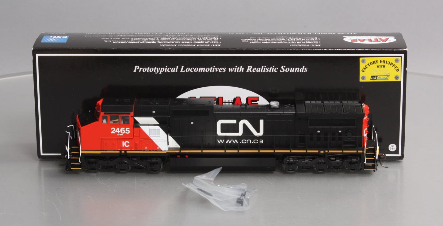 Atlas 10003136 HO CN DASH 8-40CW Diesel Locomotive with ESU Sound & DCC #2465