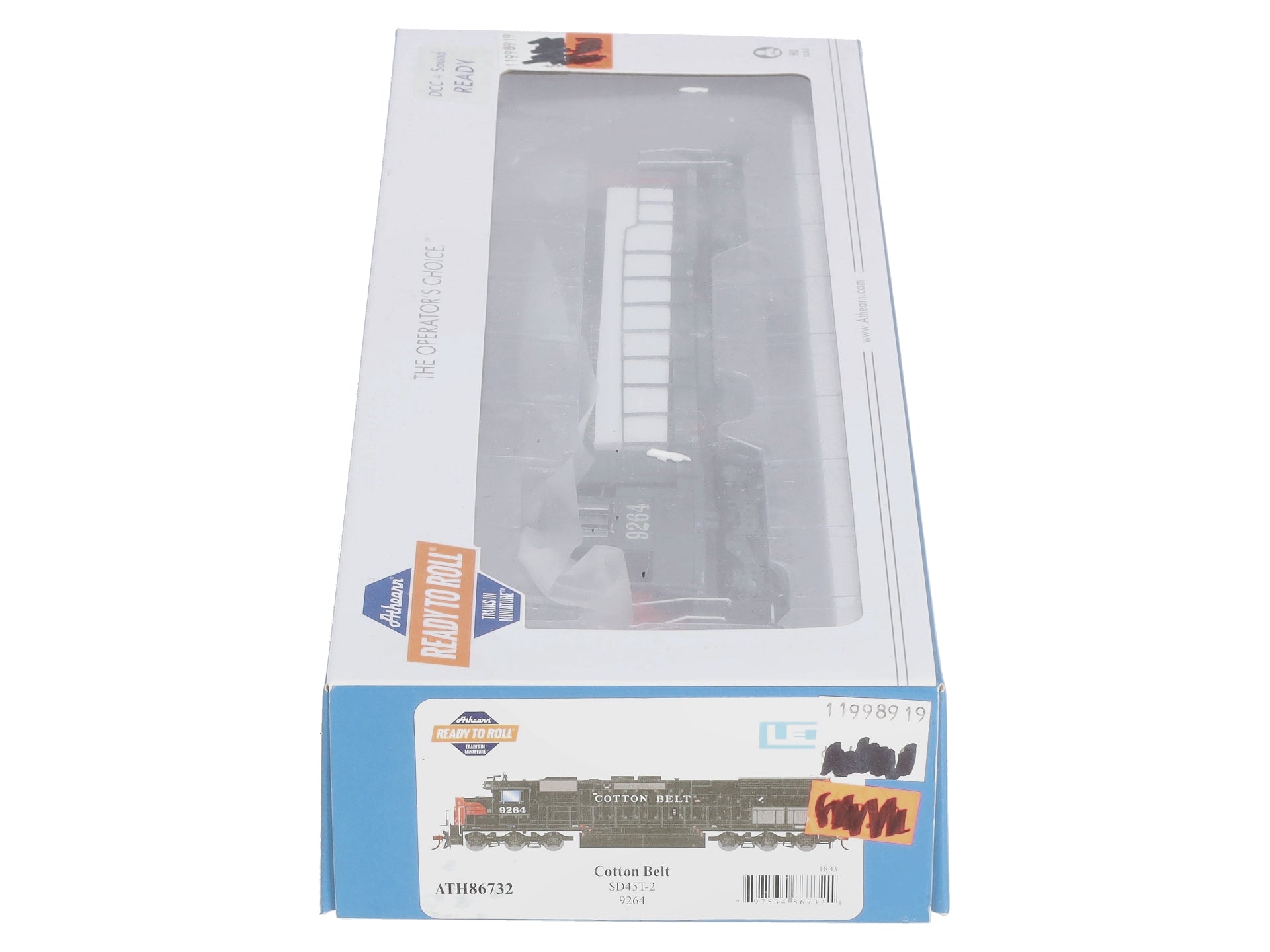 Athearn 86732 HO Cotton Belt SSW Ready to Run SD45T-2 Diesel Locomotive #9264