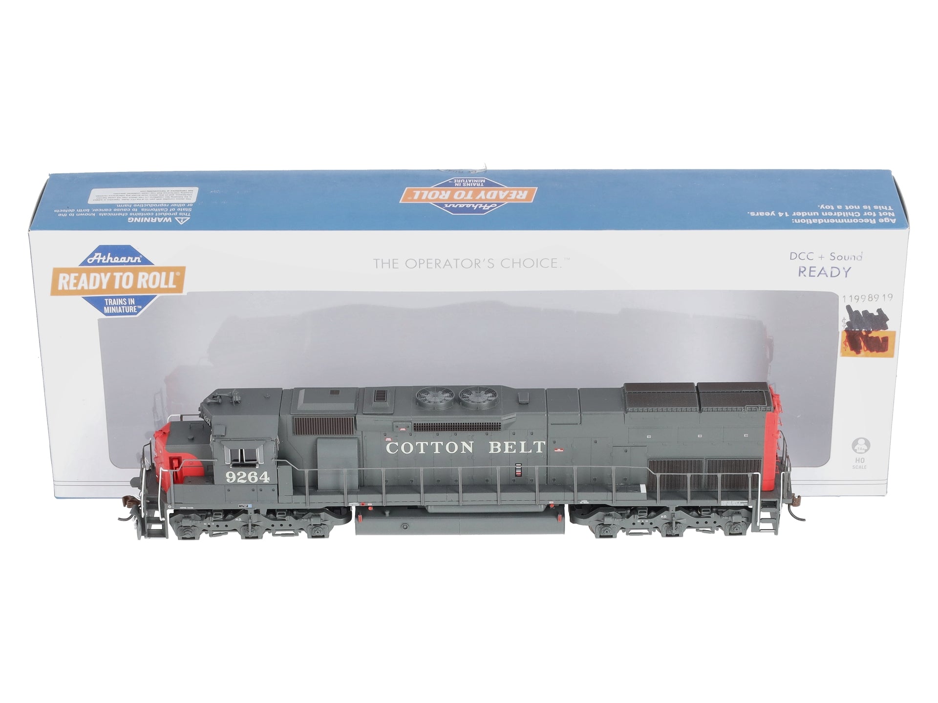 Athearn 86732 HO Cotton Belt SSW Ready to Run SD45T-2 Diesel Locomotive #9264