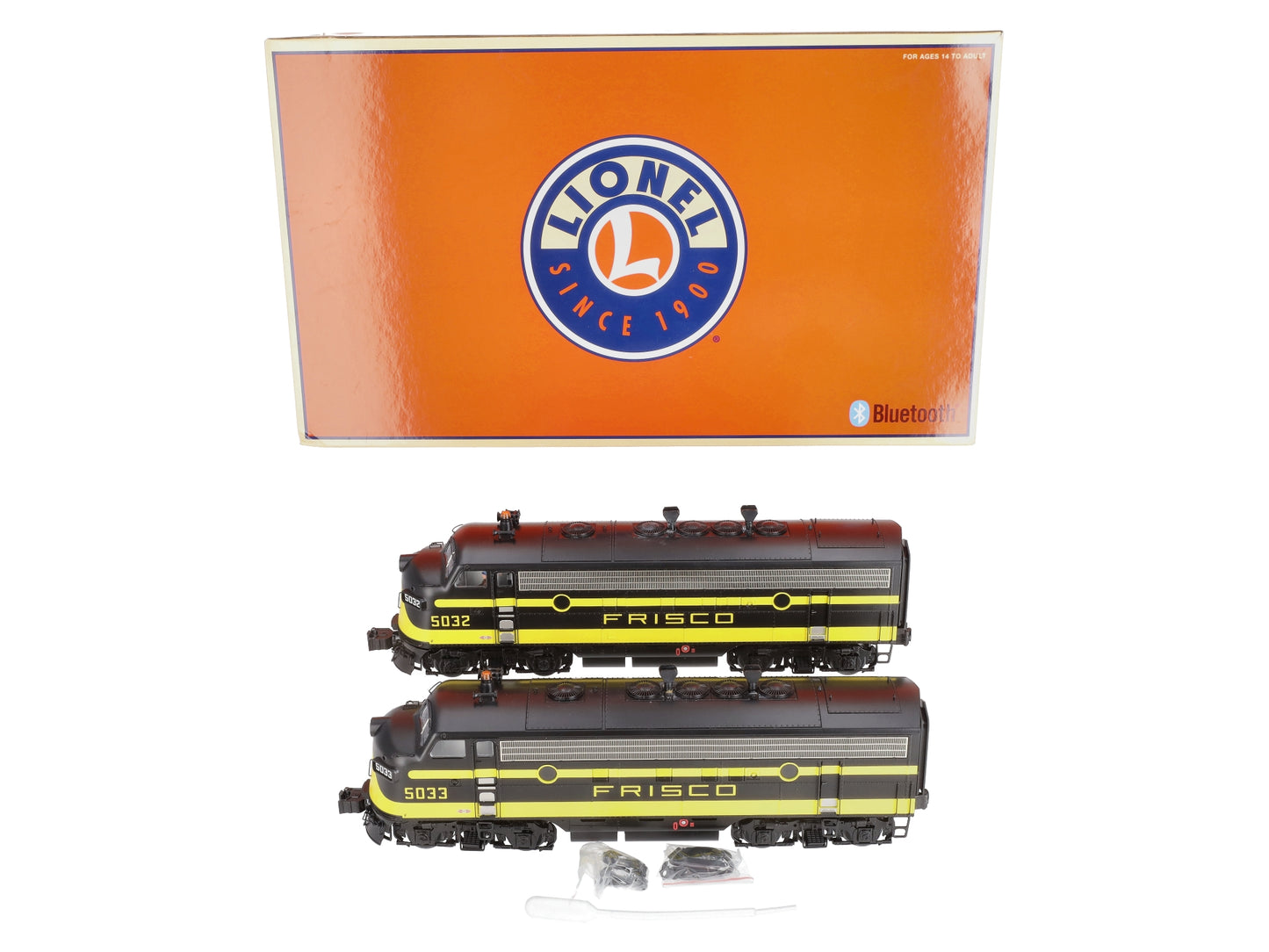 Lionel 2433220 O Gauge LEGACY Frisco F7 AA Diesel Engine Set #5032/5033