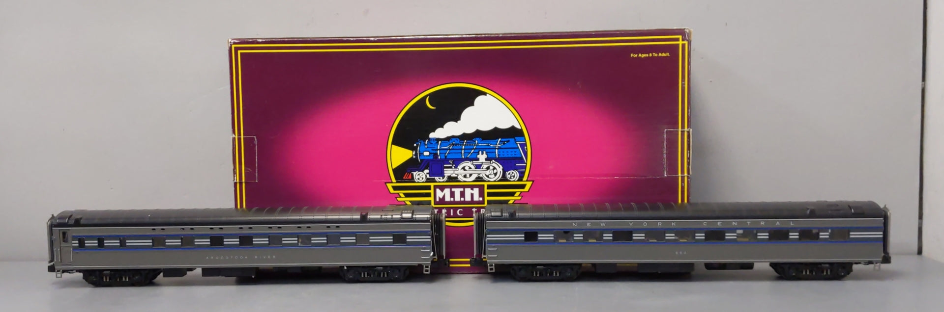 MTH 20-66094 O NYC 70' Streamlined Sleeper/Diner Passenger Car Set