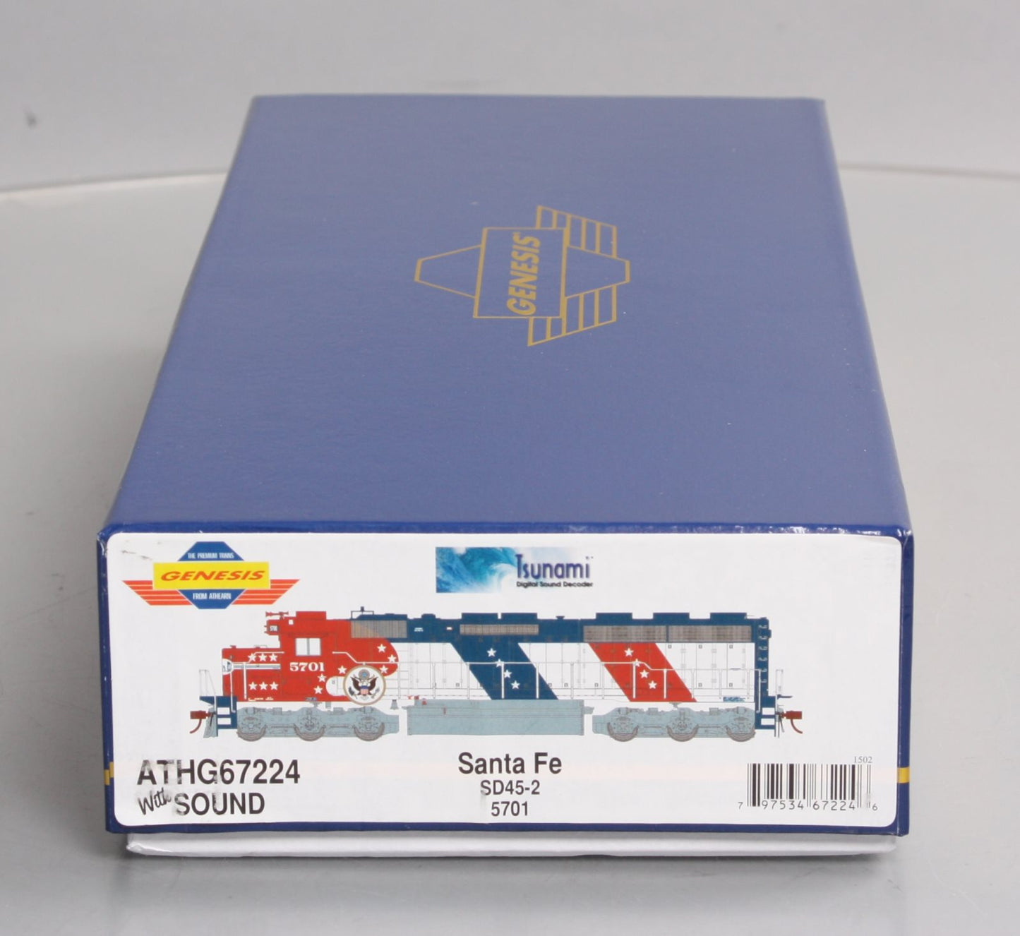Athearn G67224 HO Santa Fe (Bicentennial) SD45-2 Diesel Loco #5701 w/DCC/Sound