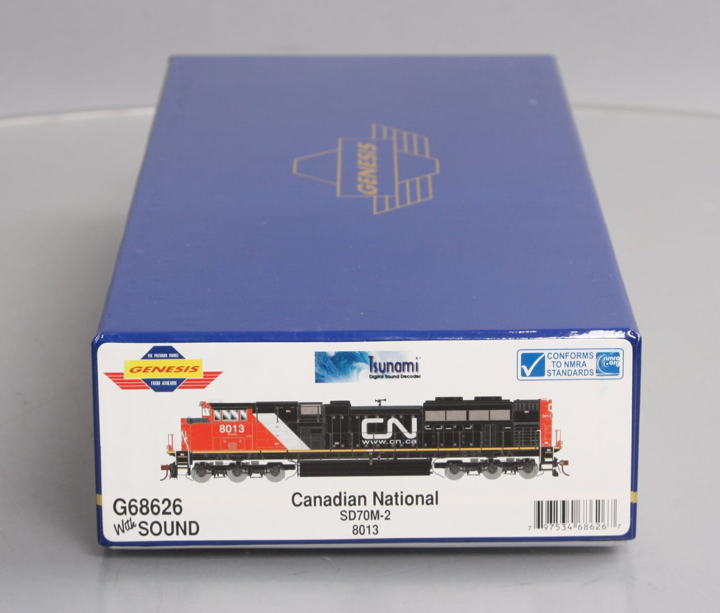 Athearn G68626 HO Canadian National SD70M-2 Diesel Locomotive #8013 w/DCC/Sound