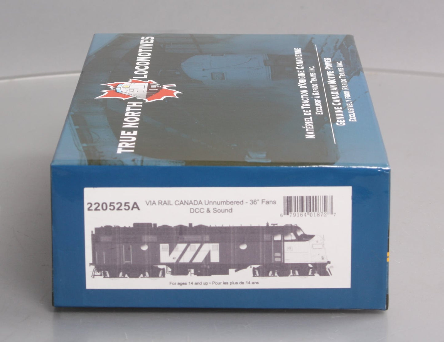 Rapido Trains 220525A HO VIA Rail Canada Diesel Locomotive w/DCC & Sound