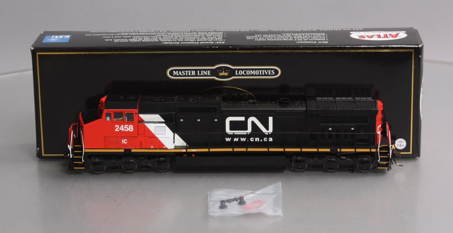 Atlas 10003134 HO Canadian National DASH 8-40CW Diesel Loco w/ DCC & SND #2458