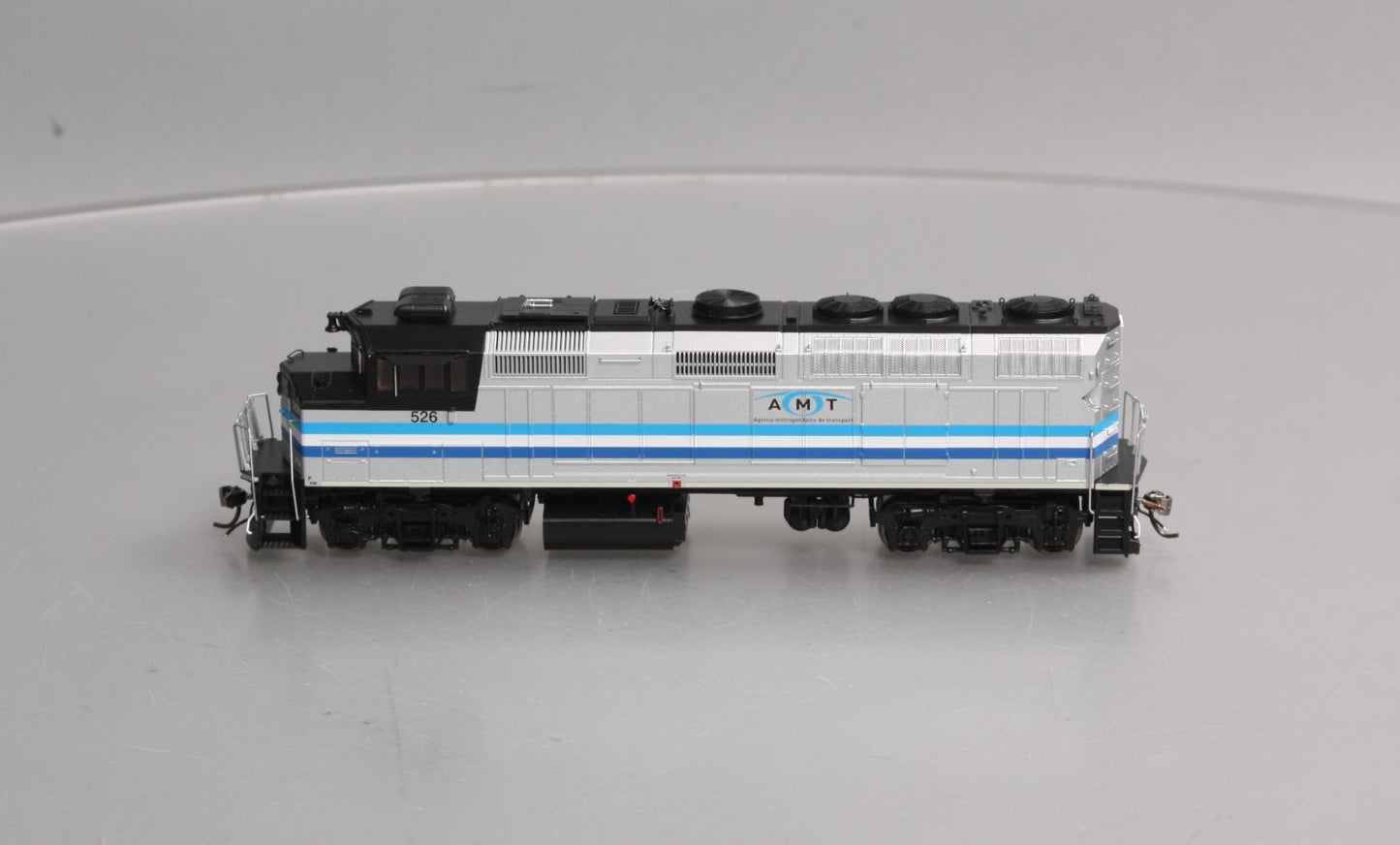 Rapido Trains 019522 HO AMT 3 Stripe F59PH Diesel Locomotive with DCC/Sound #526