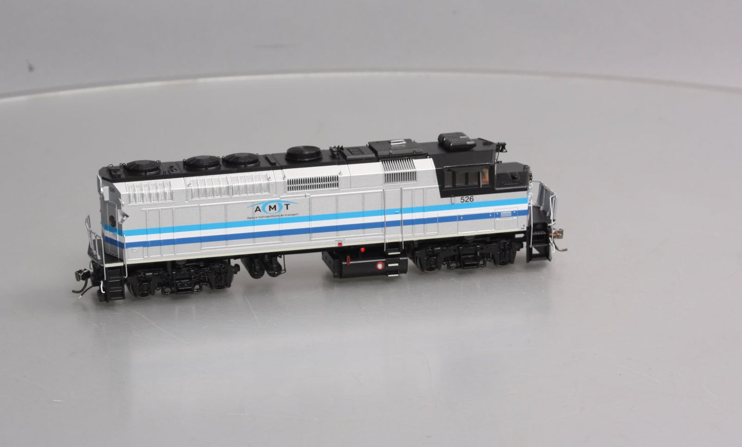 Rapido Trains 019522 HO AMT 3 Stripe F59PH Diesel Locomotive with DCC/Sound #526