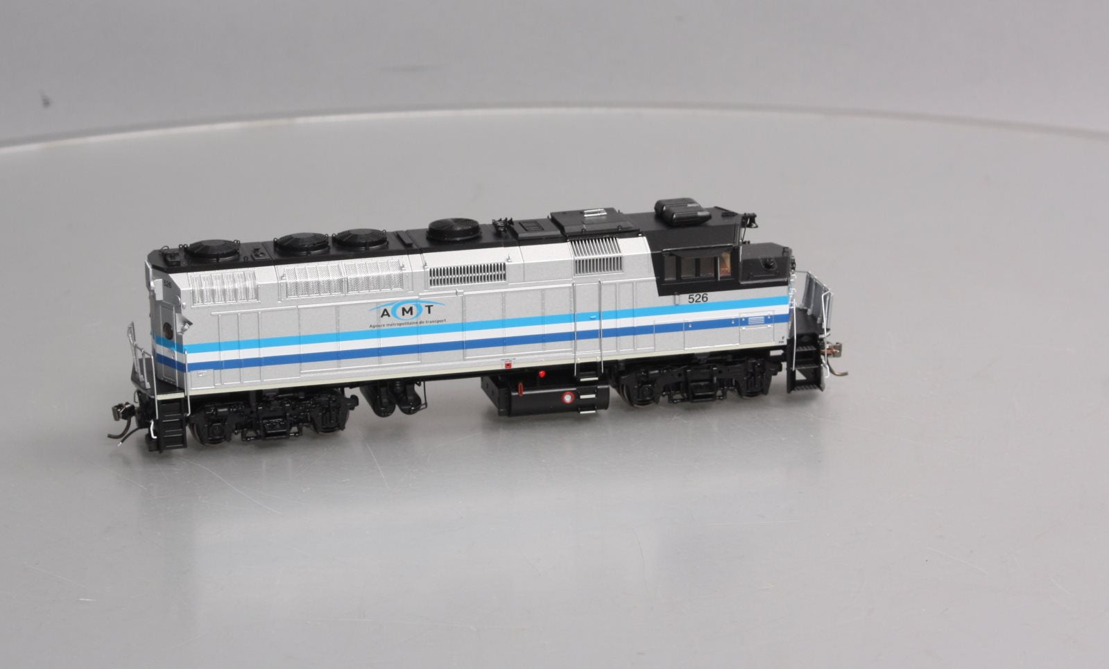 Rapido Trains 019522 HO AMT 3 Stripe F59PH Diesel Locomotive with DCC/Sound #526