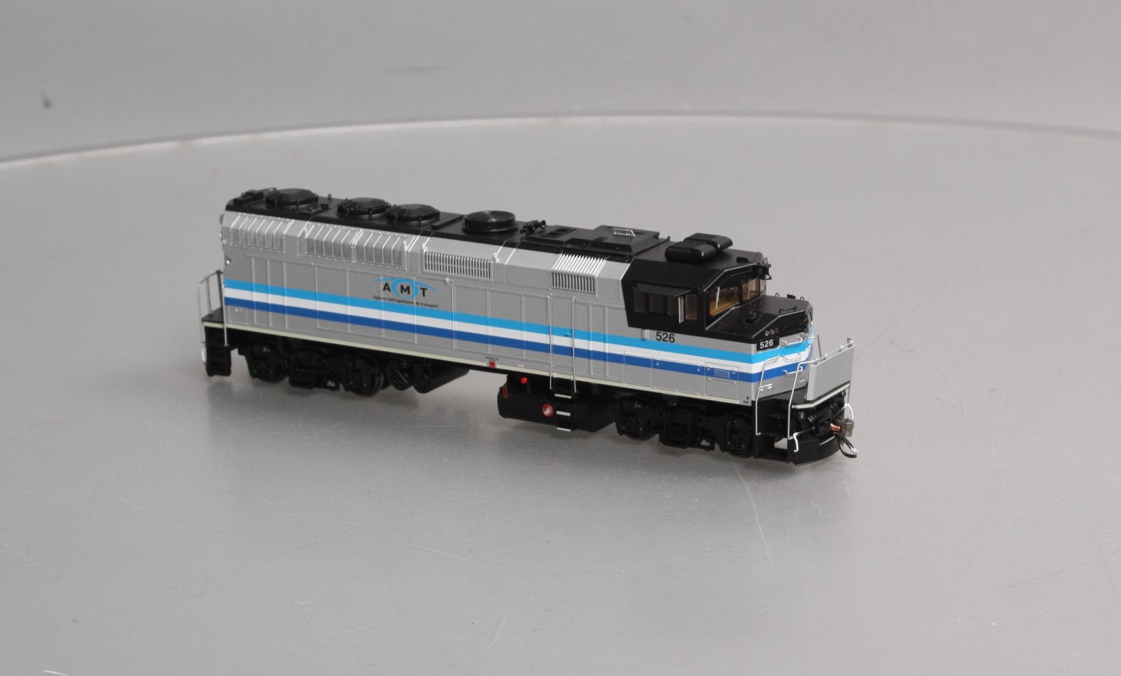 Rapido Trains 019522 HO AMT 3 Stripe F59PH Diesel Locomotive with DCC/Sound #526