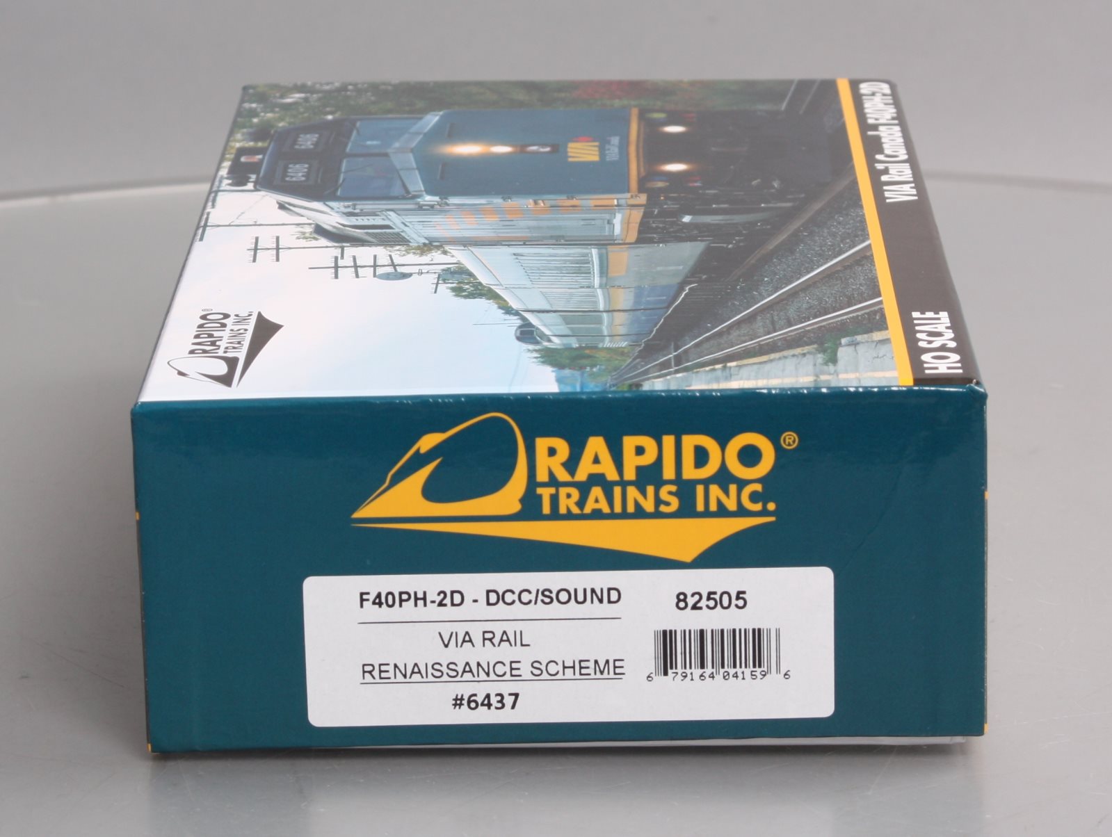 Rapido Trains 82505 HO VIA Rebuilt F40PH Diesel Locomotive #6347 w/ DCC & Sound