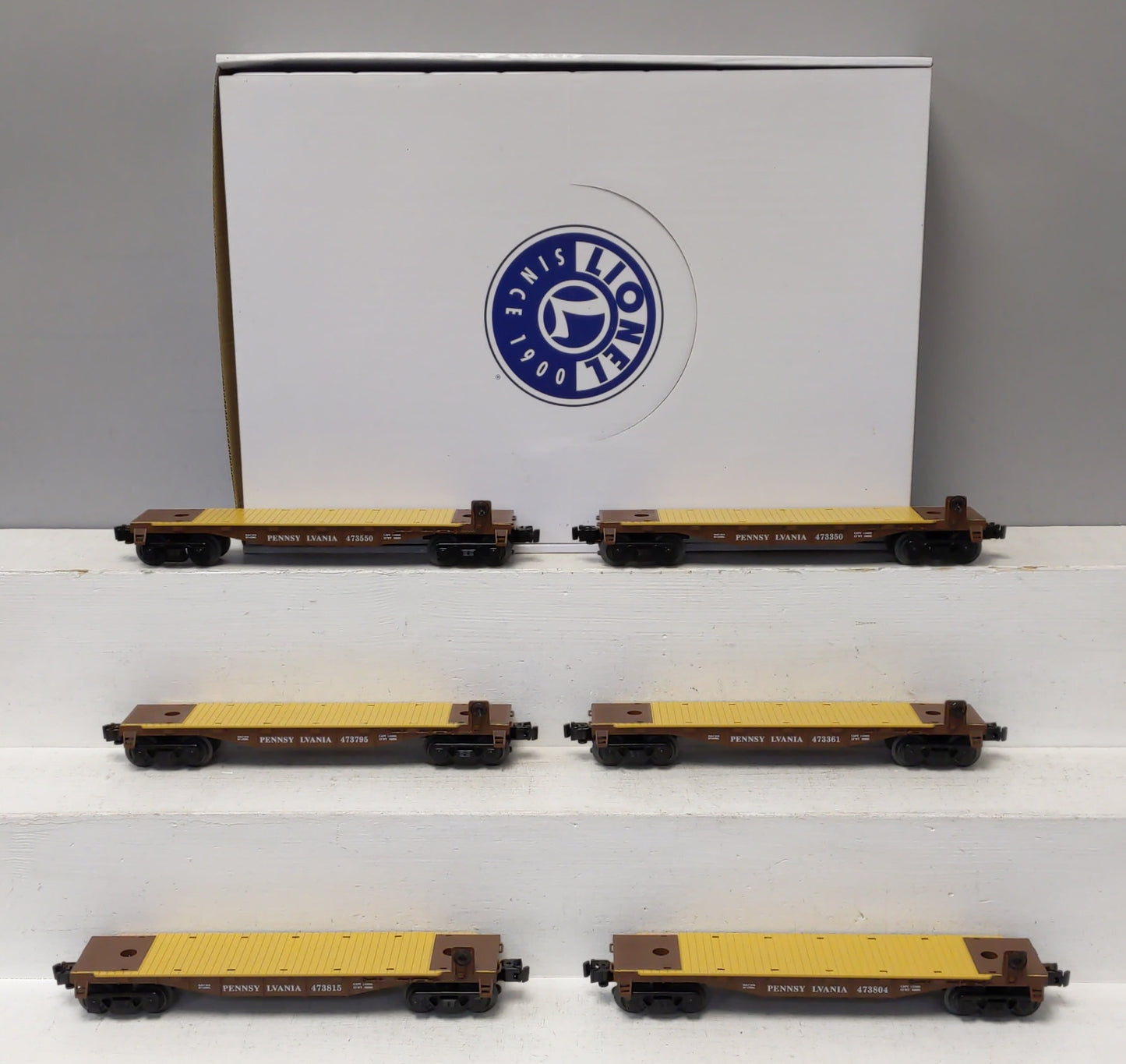 Lionel 6-84451 O Pennsylvania Flat Car 6-Car Set