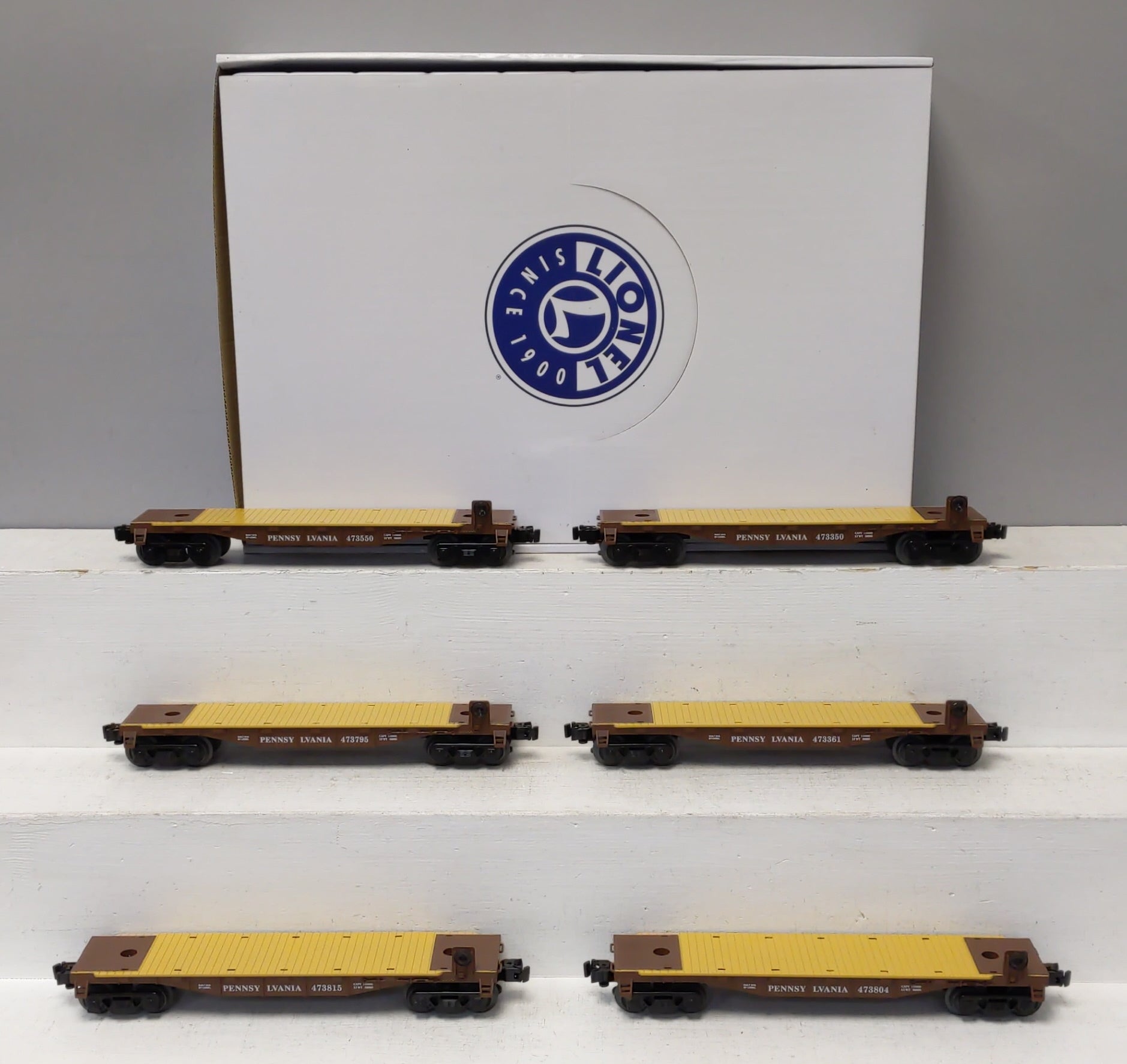 Lionel 6-84451 O Pennsylvania Flat Car 6-Car Set