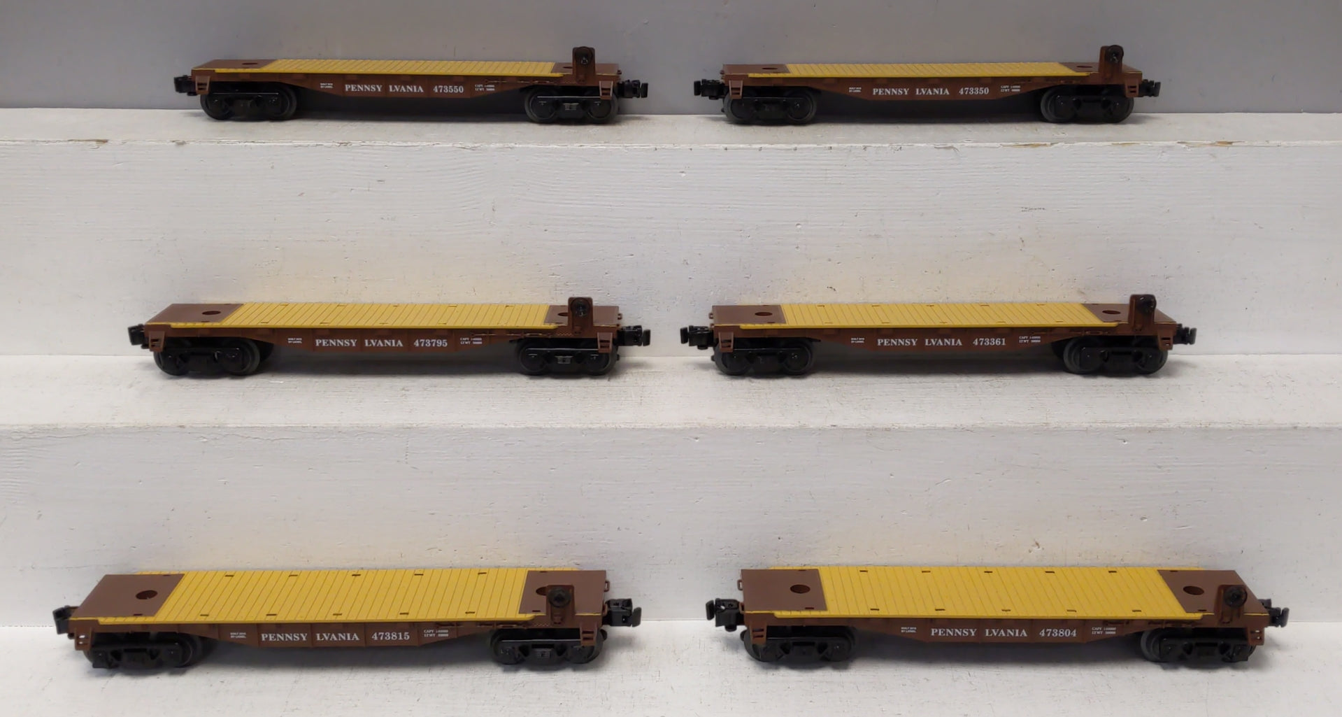 Lionel 6-84451 O Pennsylvania Flat Car 6-Car Set
