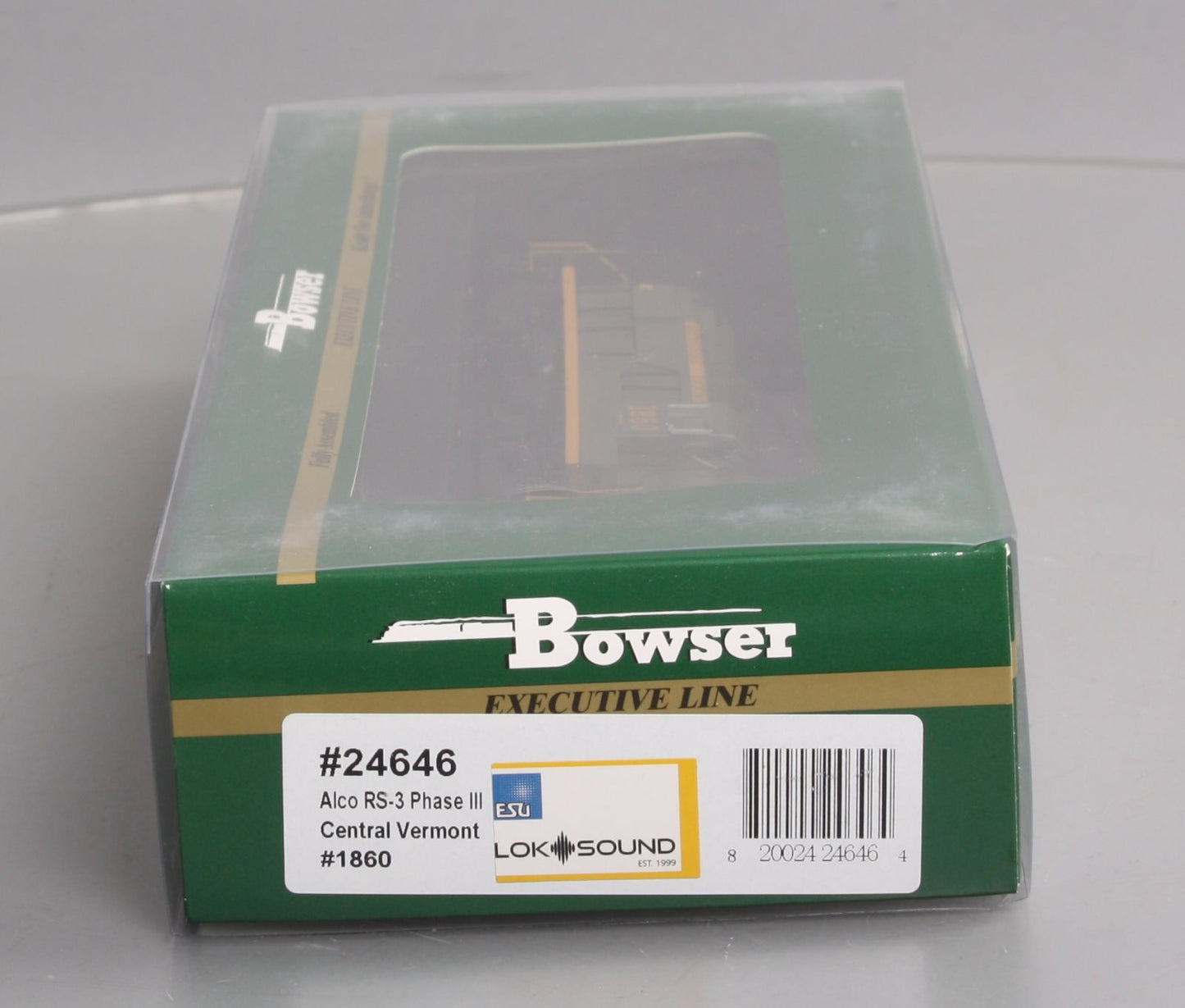 Bowser 24646 HO Central Vermont Alco RS-3 Diesel Locomotive w/Sound #1860