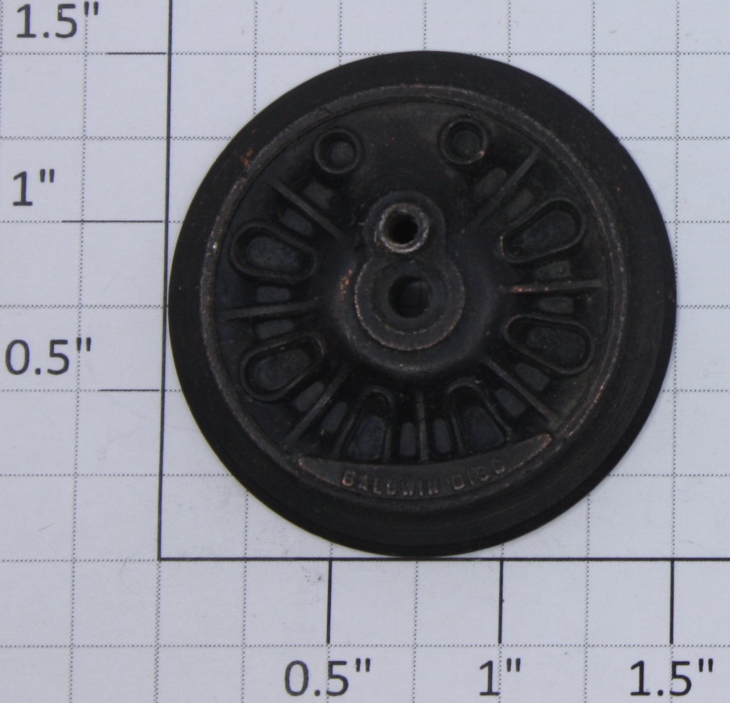 Lionel 226E-65X Baldwin Disc End Plain Wheel without Tire
