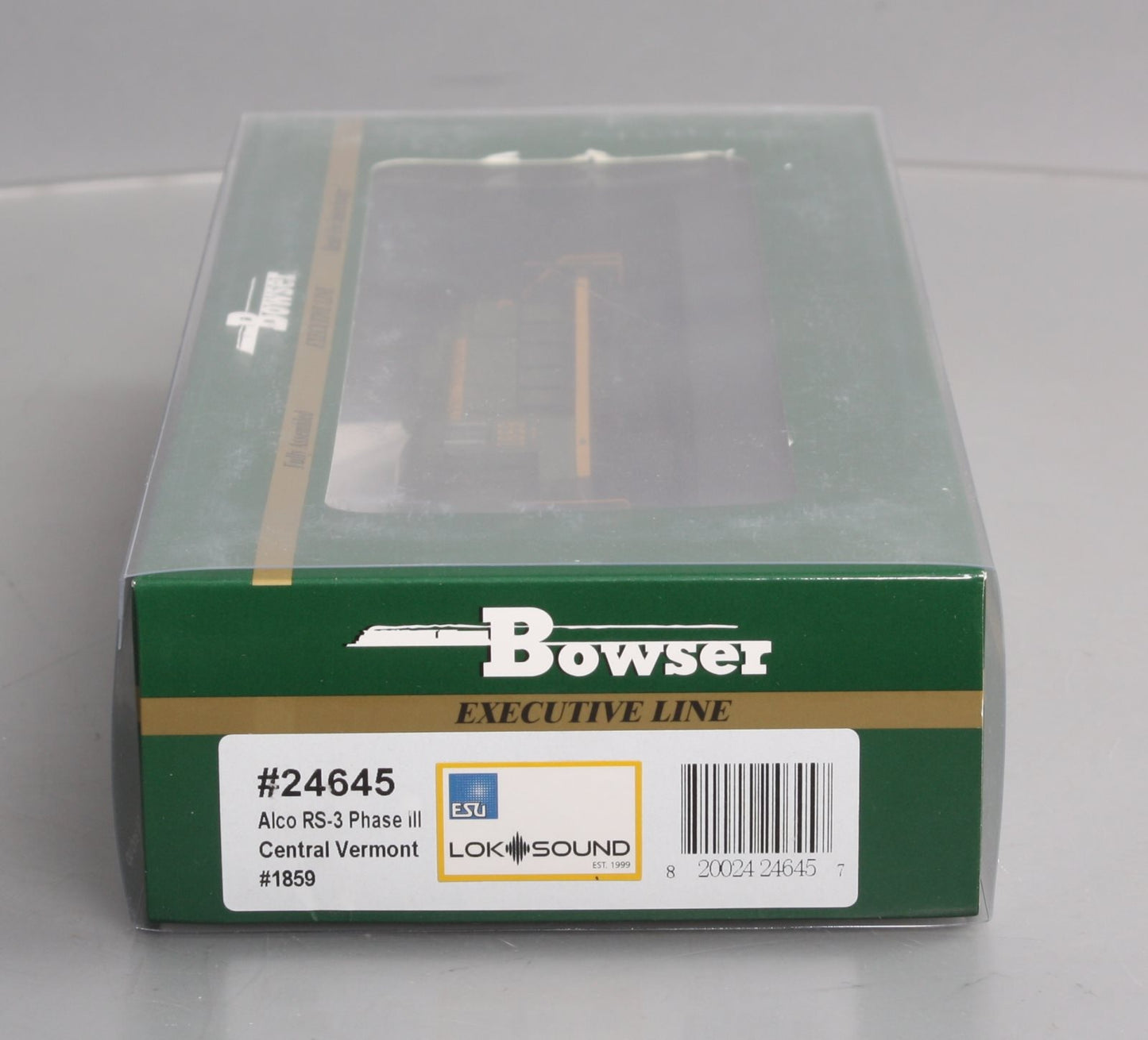 Bowser 24645 HO Central Vermont Alco RS-3 Diesel Locomotive with DCC/Sound #1859