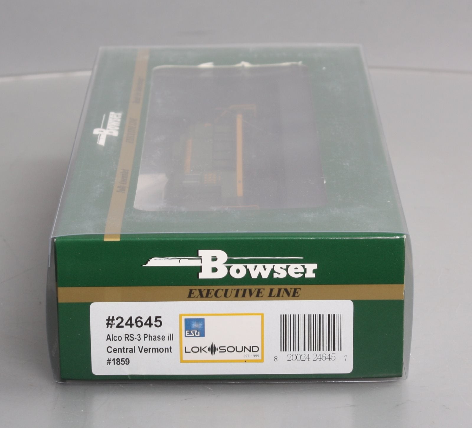 Bowser 24645 HO Central Vermont Alco RS-3 Diesel Locomotive with DCC/Sound #1859
