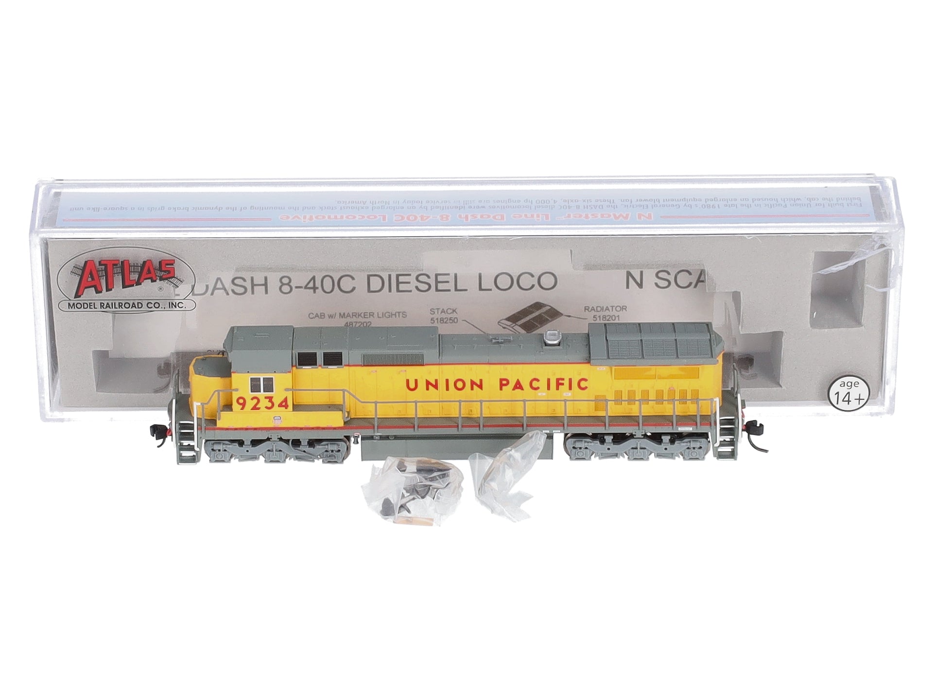 Atlas 51814 UP N RTR Dash 8-40C Diesel Locomotive #9234