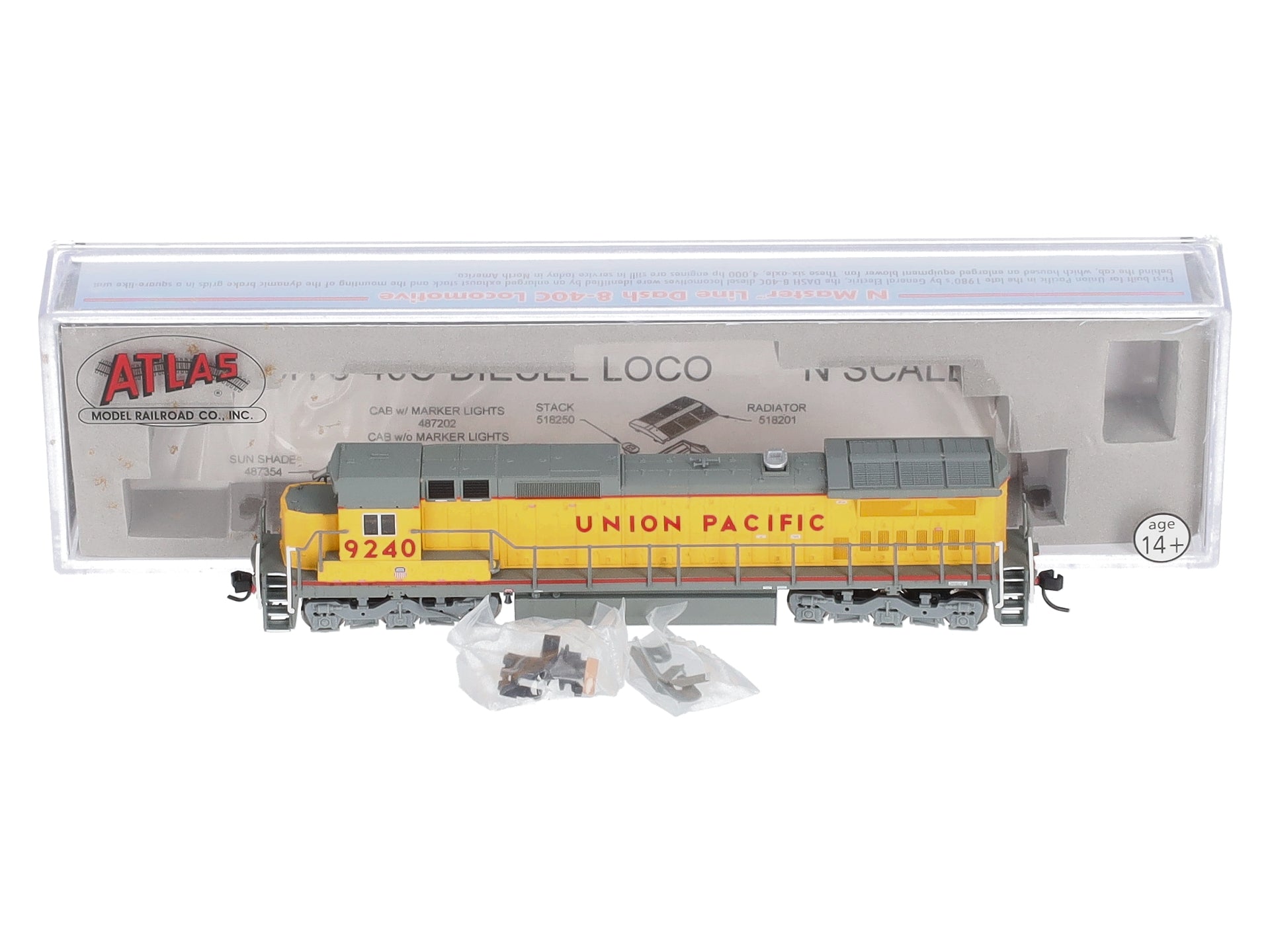 Atlas 51815 N Scale Union Pacific Dash 8-40C Diesel Locomotive #9240