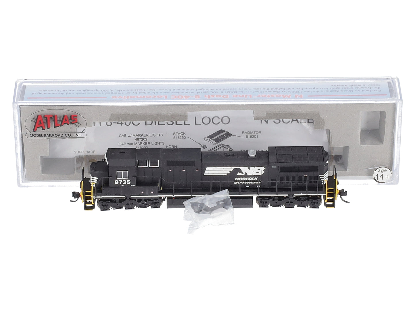 Atlas 51827 N Norfolk Southern Dash 8-40C Diesel Locomotive #8735