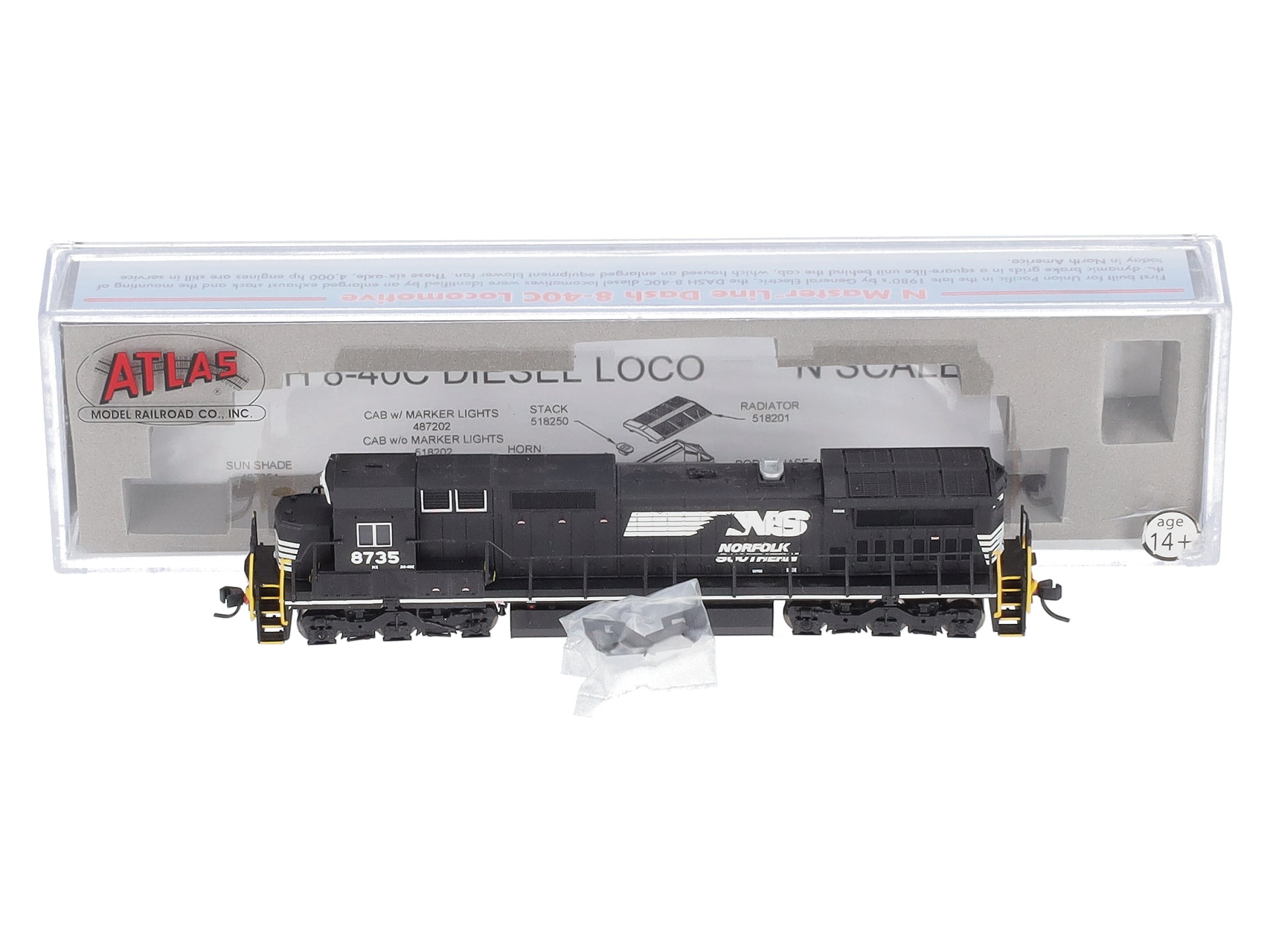 Atlas 51827 N Norfolk Southern Dash 8-40C Diesel Locomotive #8735