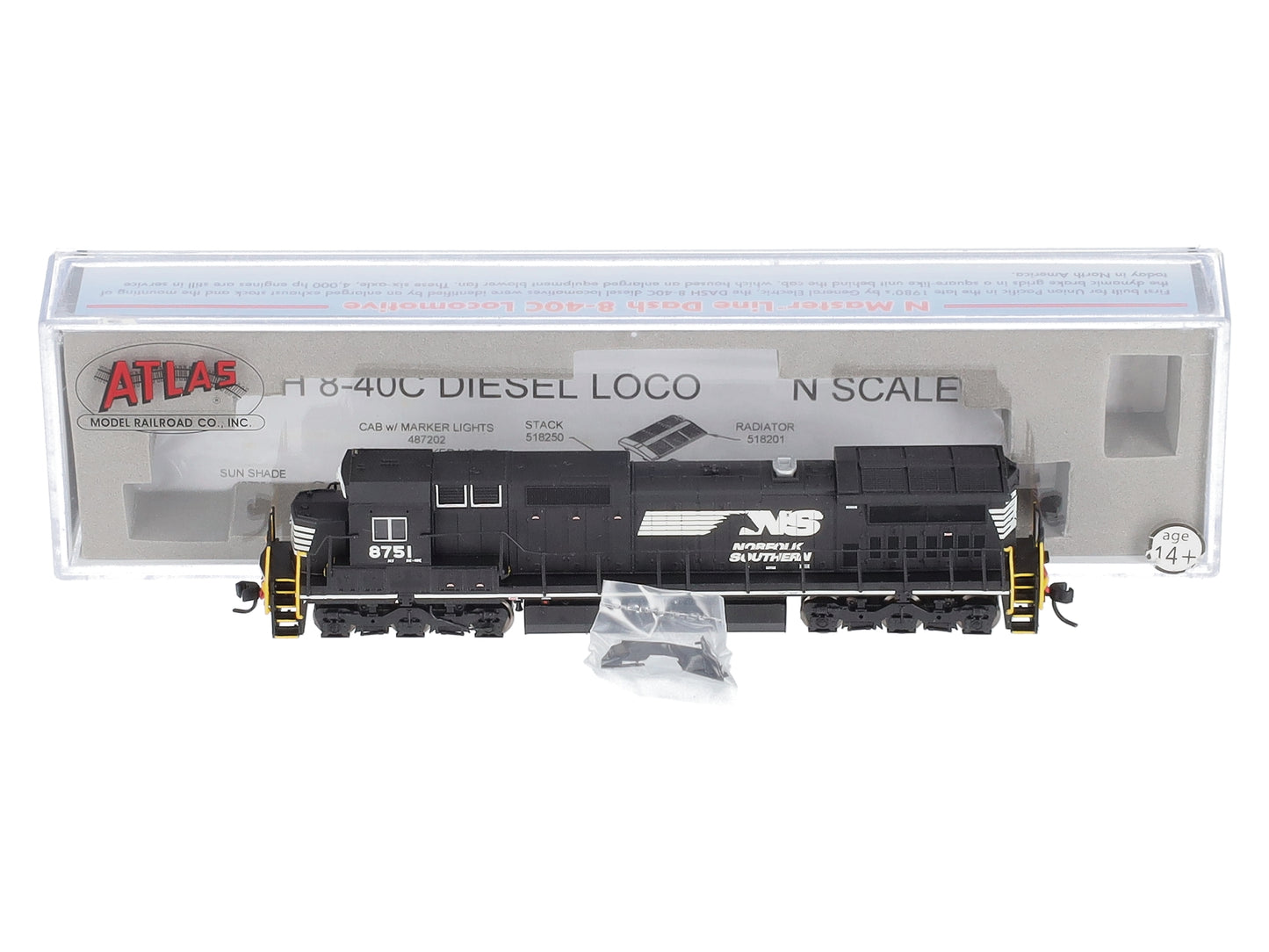 Atlas 51829 N  NS Dash 8-40C Diesel Locomotive #8751