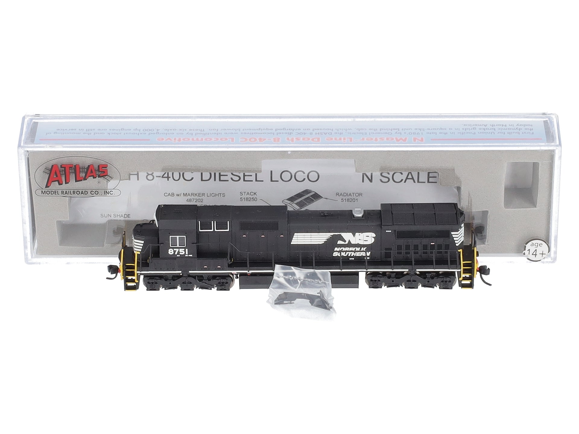 Atlas 51829 N  NS Dash 8-40C Diesel Locomotive #8751