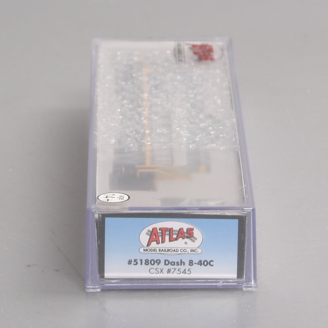 Atlas 51809 N Scale CSX Dash8-40C Diesel Locomotive #7545