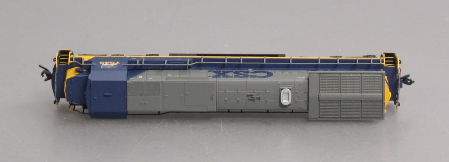 Atlas 51809 N Scale CSX Dash8-40C Diesel Locomotive #7545