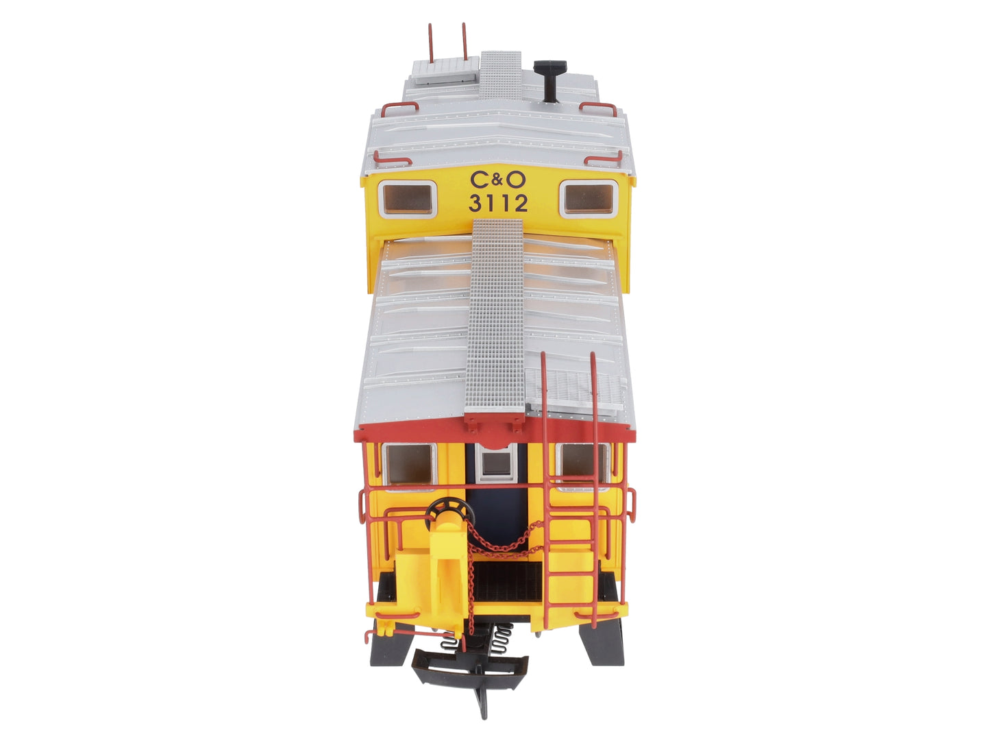 USA Trains 12128 Chessie Illuminated Ext. Vision Caboose #903112 - Metal Wheels