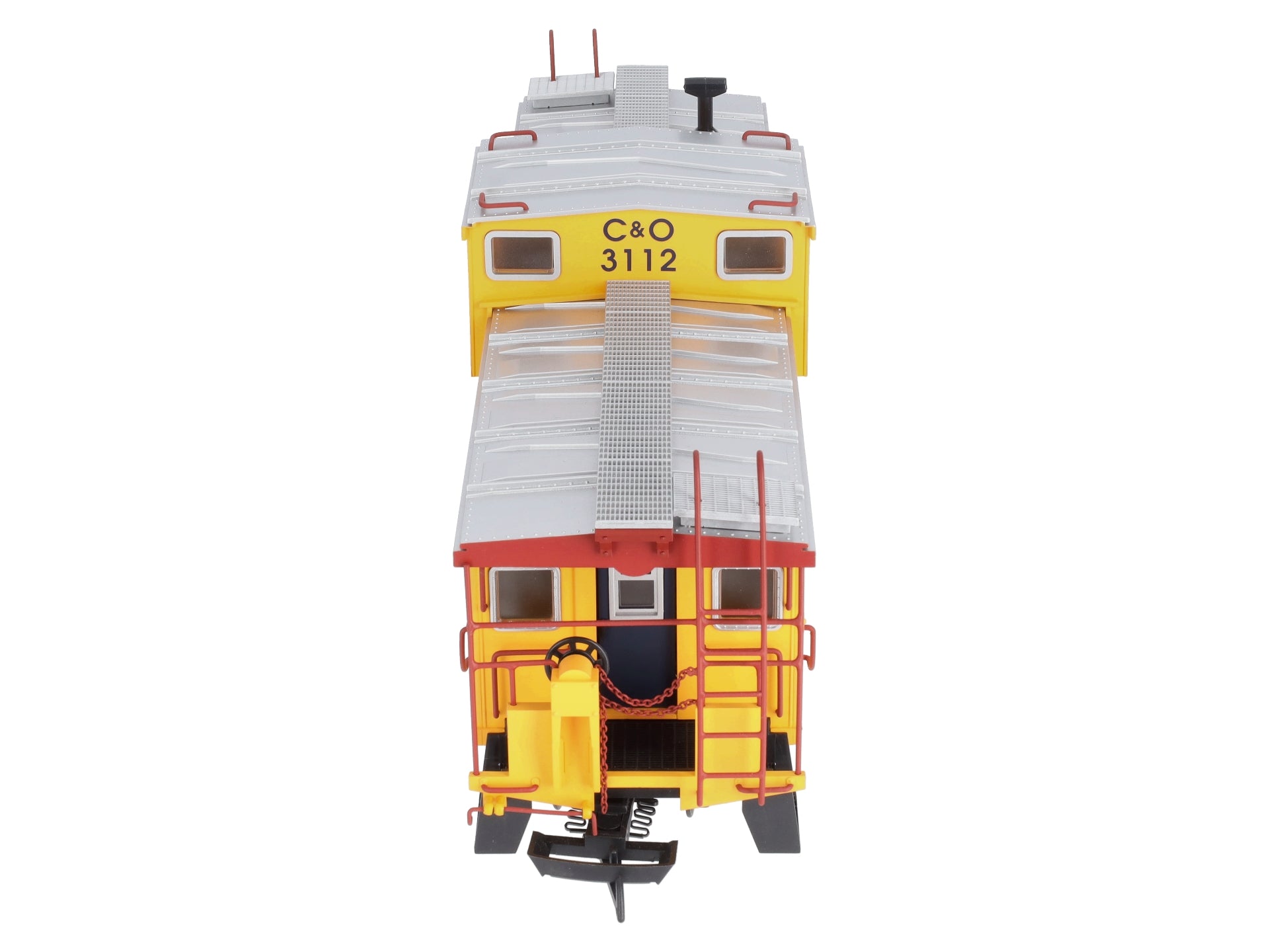 USA Trains R12128 Chessie Illuminated Ext. Vision Caboose #903112 - Metal Wheels LN/Box