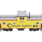 USA Trains R12128 Chessie Illuminated Ext. Vision Caboose #903112 - Metal Wheels LN/Box