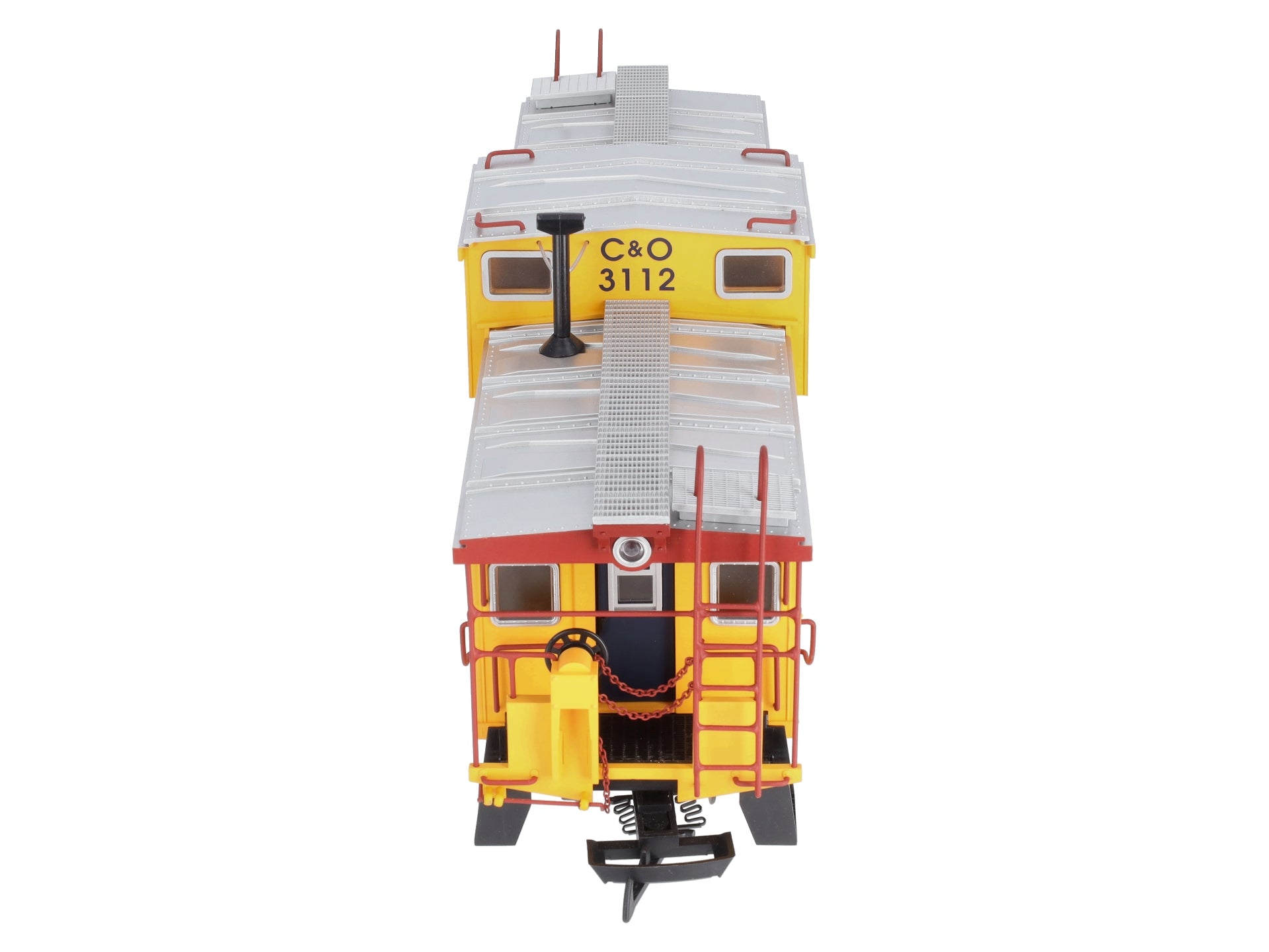 USA Trains R12128 Chessie Illuminated Ext. Vision Caboose #903112 - Metal Wheels LN/Box
